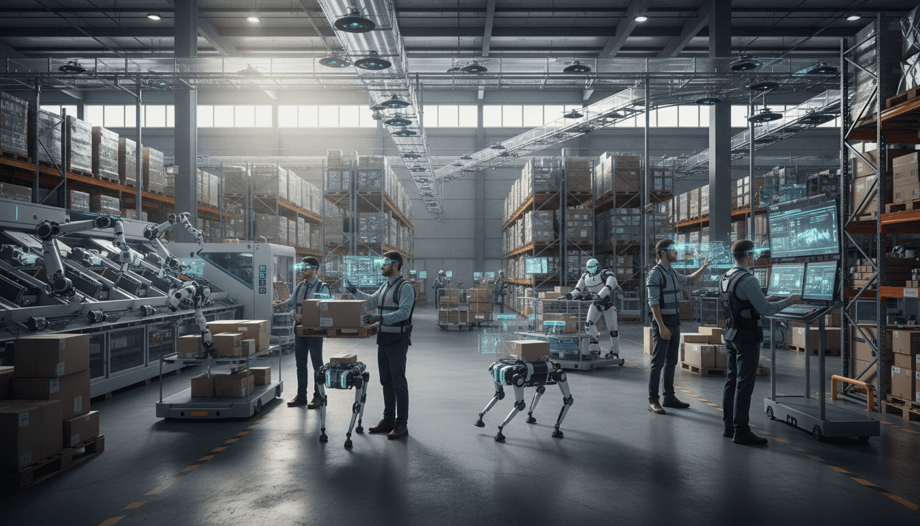 AI Future Human Augmented Warehouse