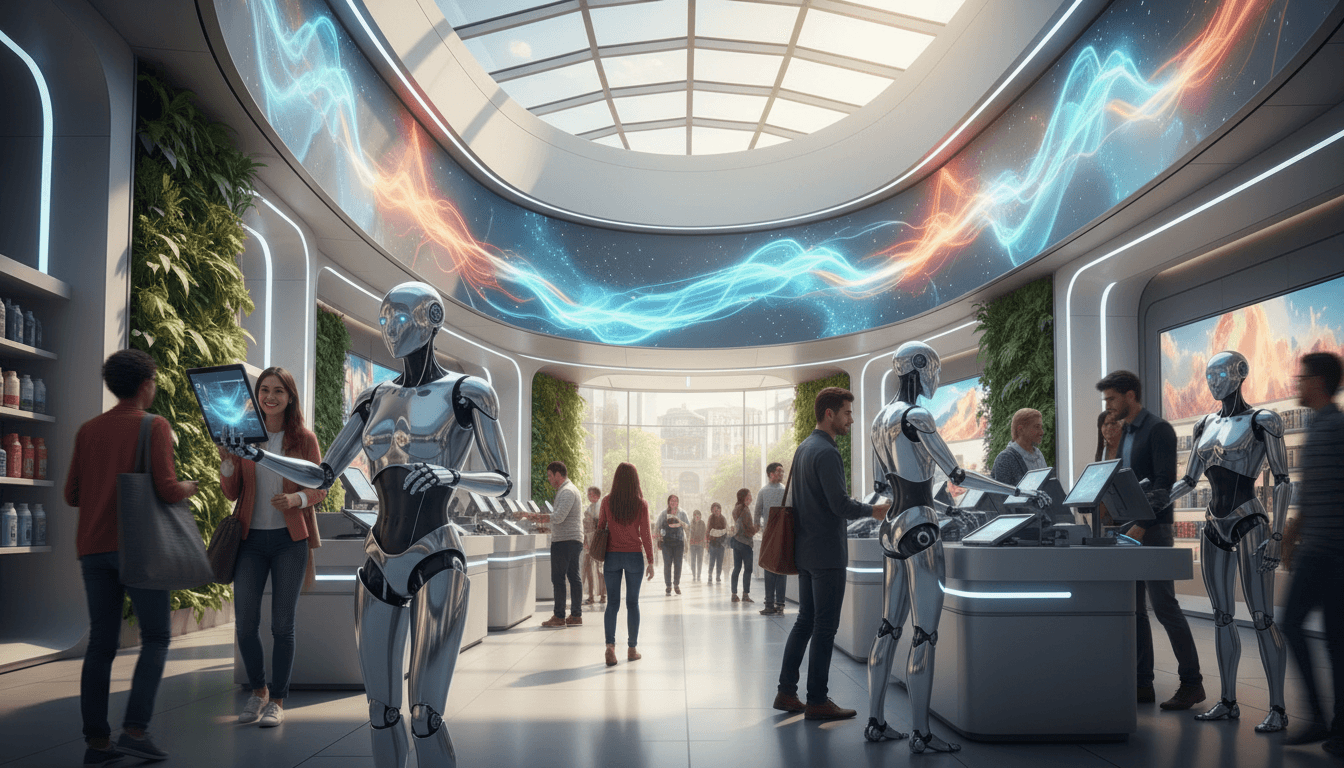 Disruptive AI Human Robot Stores